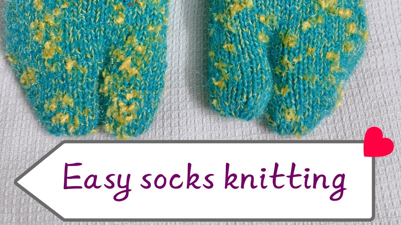 #knitting #easy socks knitting#beginners ke liye bahut aasaan #