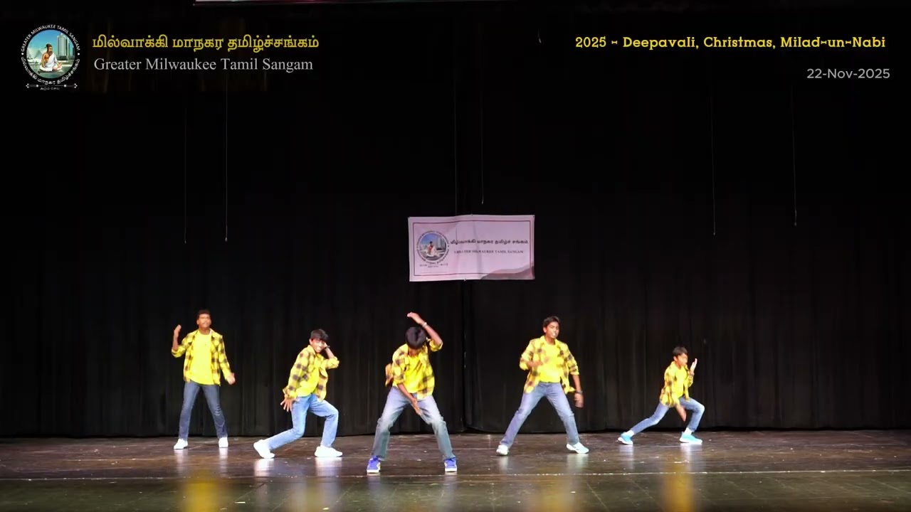 Ghilli Boys | Greater Milwaukee Tamil Sangam | 2025 Deepavali, Christmas, Milad-un-Nabi