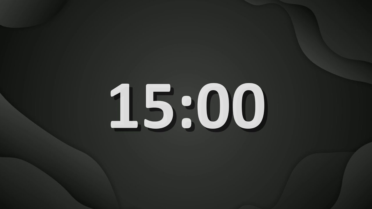 15 Minute (900 Seconds) Countdown Timer
