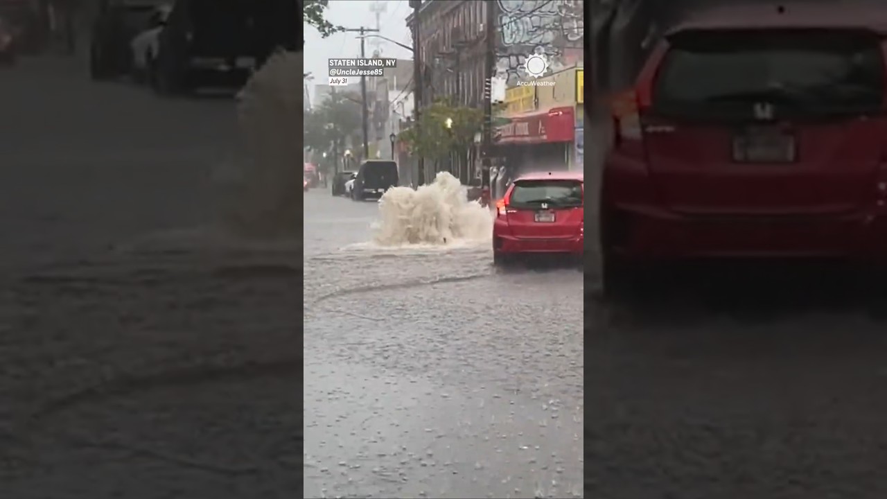 NYC Flood Chaos Caught on Camera