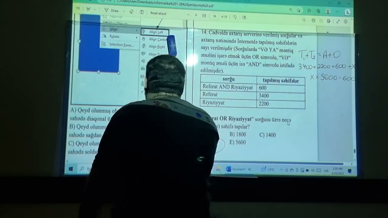 Fevral Qəbulunun izahı. BB VƏ BA. İNFORMATİKA. Aprel tələbələri üçün vacib video