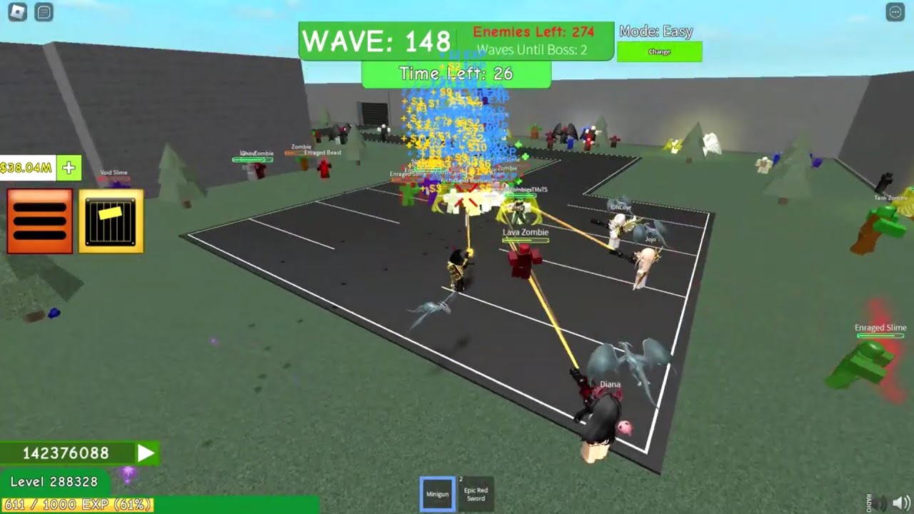 Nuke by Lasmerlo, Wave 148 | Zombie Attack Roblox
