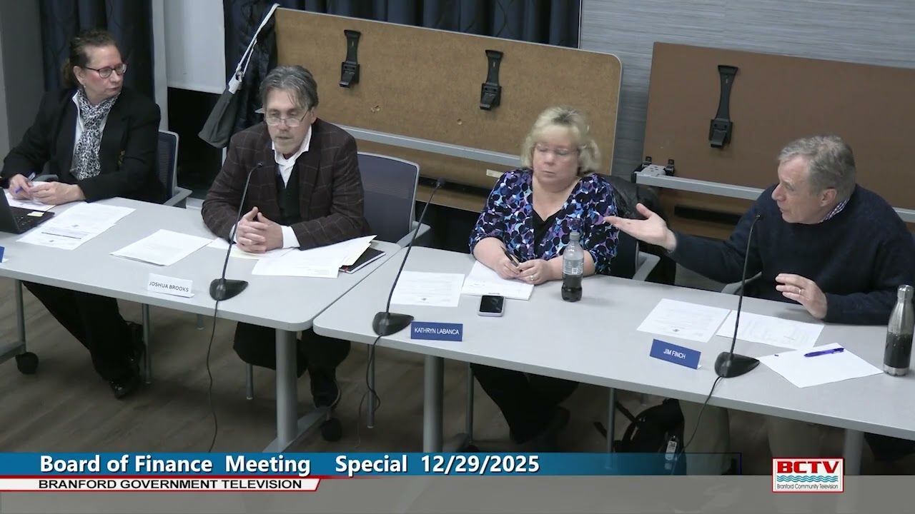 Board of Finance: Special Meeting 12/29/2025