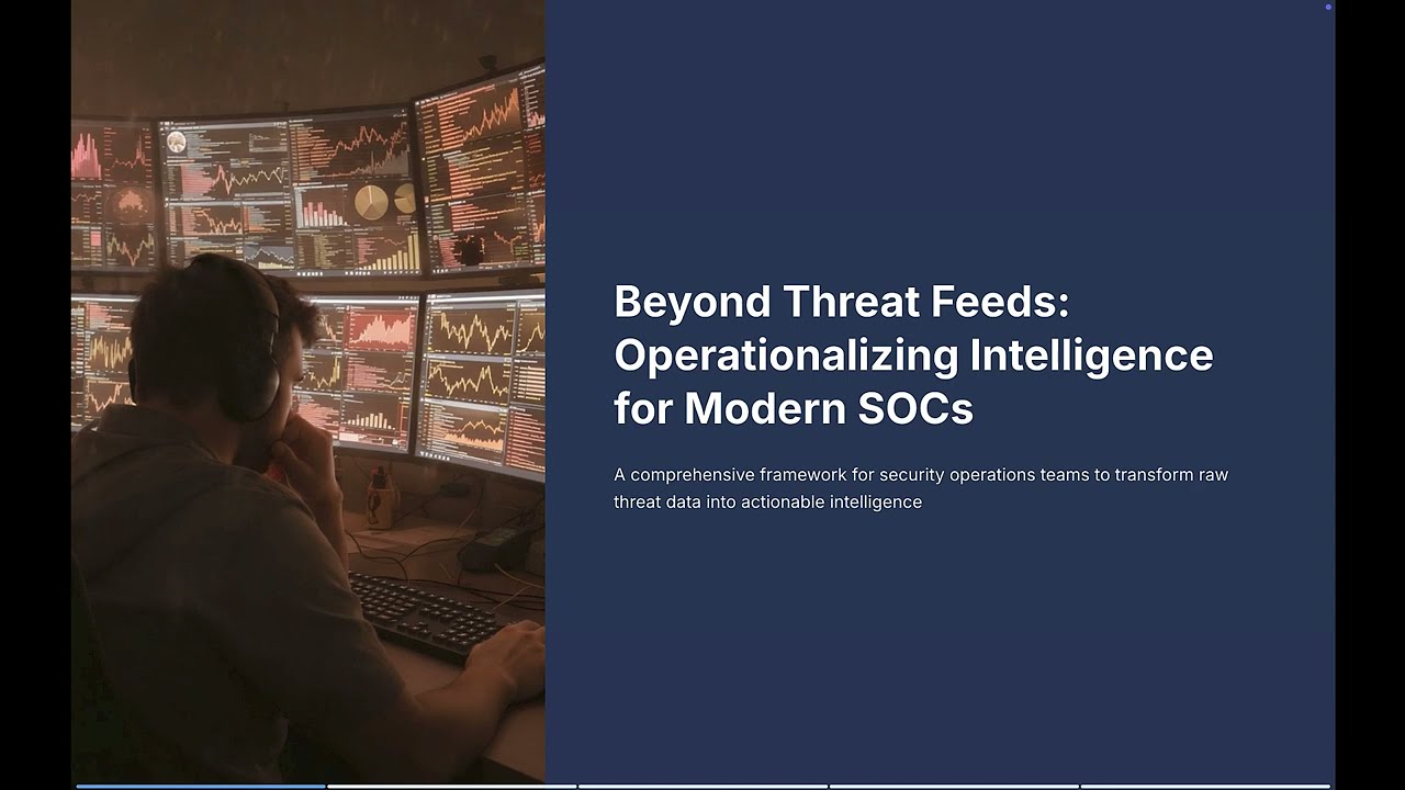 Beyond Threat Feeds - Operationalizing Cyber Threat Intelligence