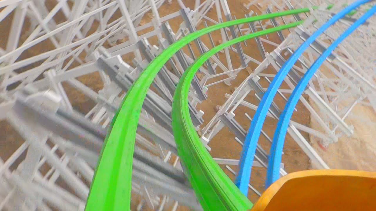 Twisted Colossus (On-Ride Front) Six Flags Magic Mountain