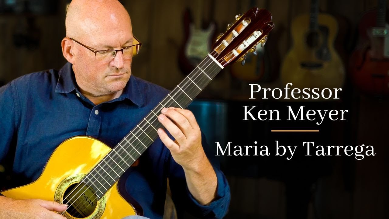 Maria by Francisco Tarrega played by Kenneth Meyers. Spanish Classical Guitar Pavan TP-30 AC Spruce