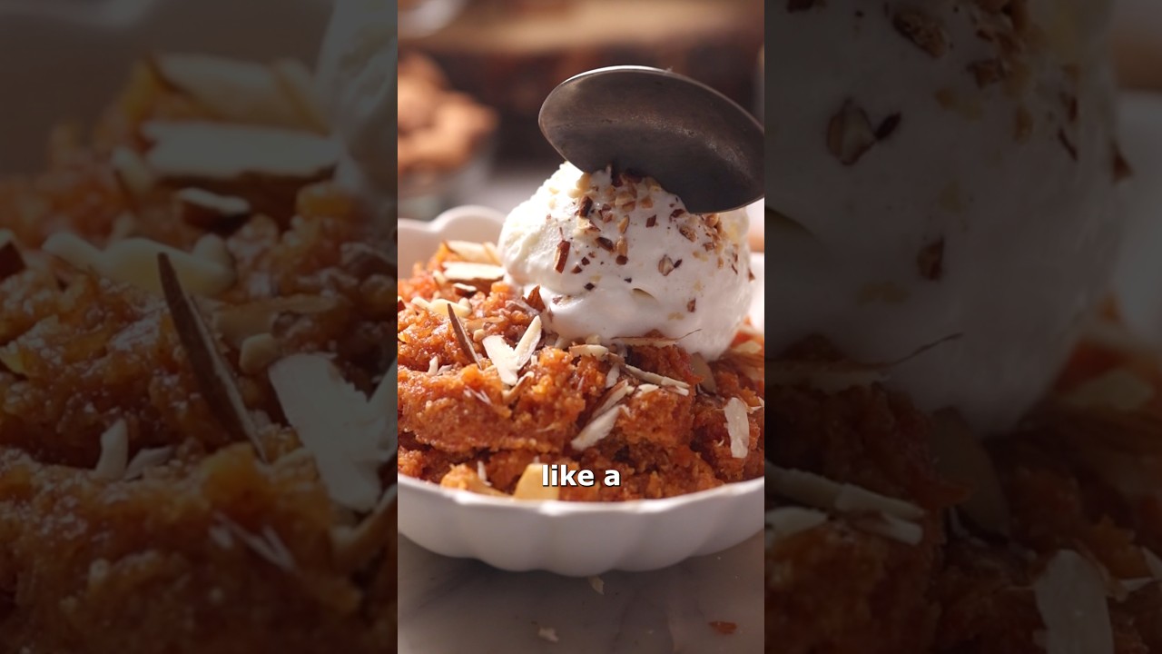 🥕 Gajar Ka Halwa - the ultimate winter dessert we ALL love! ❤️✨ #shortvideo #recipevideo