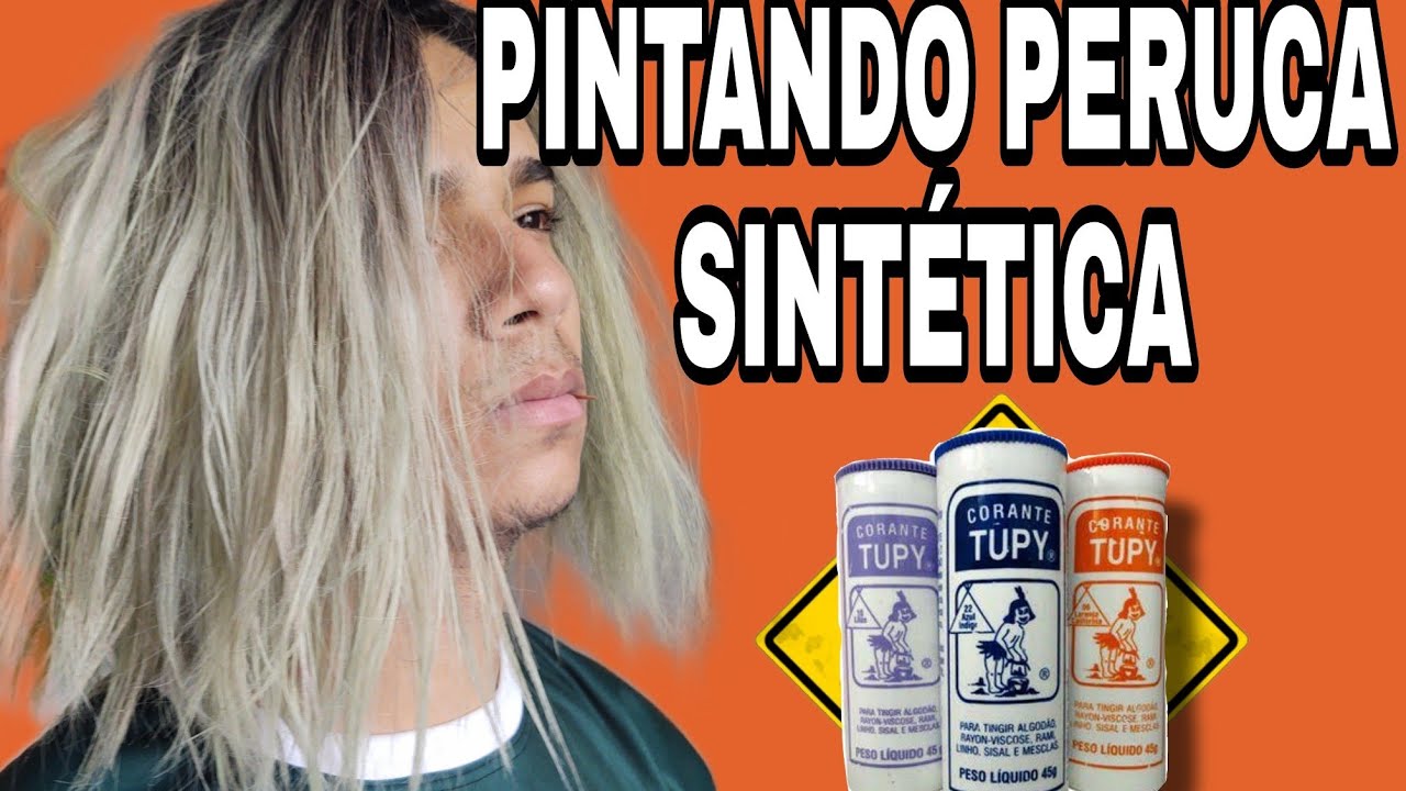 SERÁ QUE DÁ PRA PINTAR UMA PERUCA SINTÉTICA?