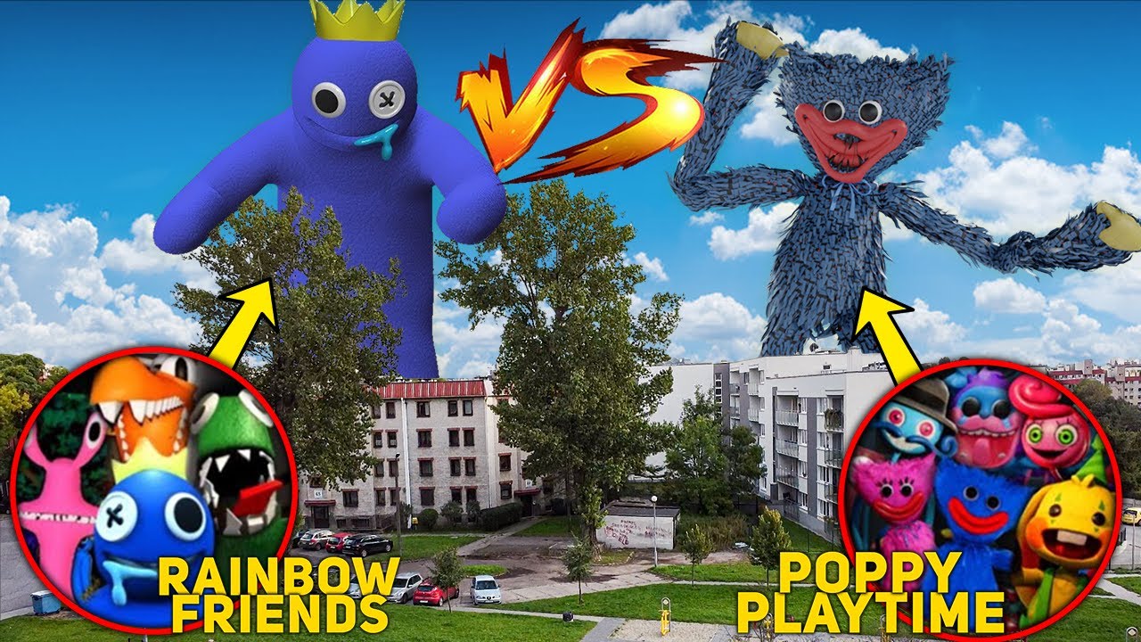 DRON UCHWYCIŁ RAINBOW FRIENDS Z ROBLOX NA NAWIEDZONYM PLACU ZABAW! (BLUE MONSTER UCHWYCONY!!!)