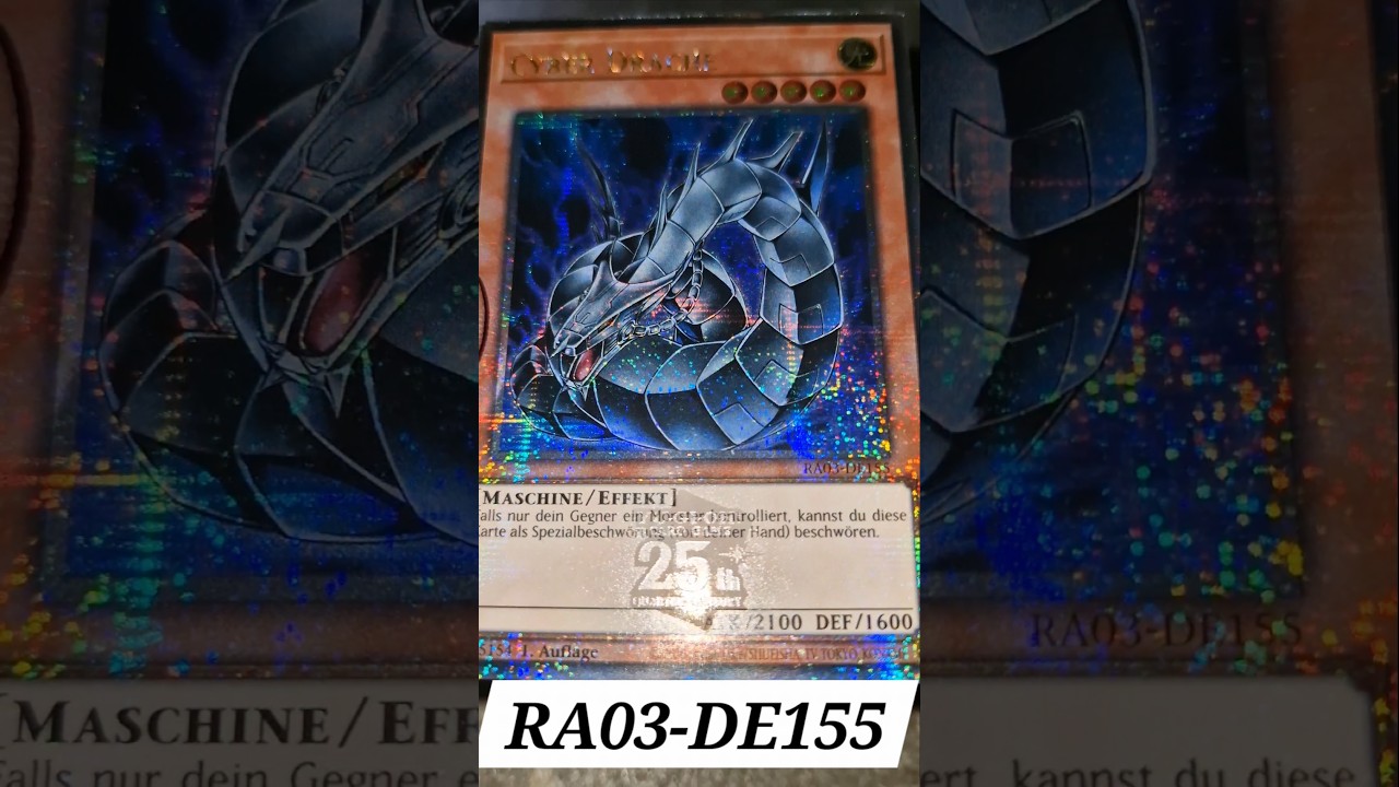 Cyber Drache / RA03-DE155 / 25th Quarter Century Secret Rare / Alternate Artwork / Cyber Dragon