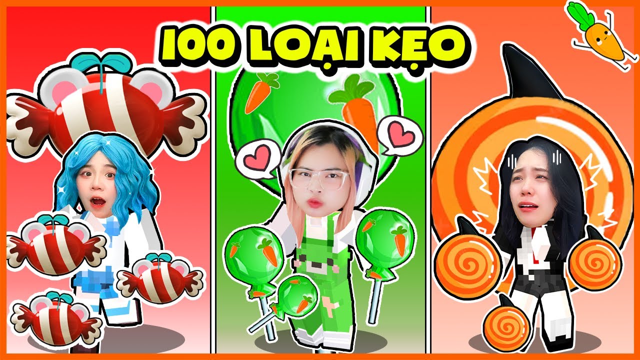 KAMUI X SAMMY THỬ THÁCH TÌM 100 LOẠI KẸO TRONG GAME