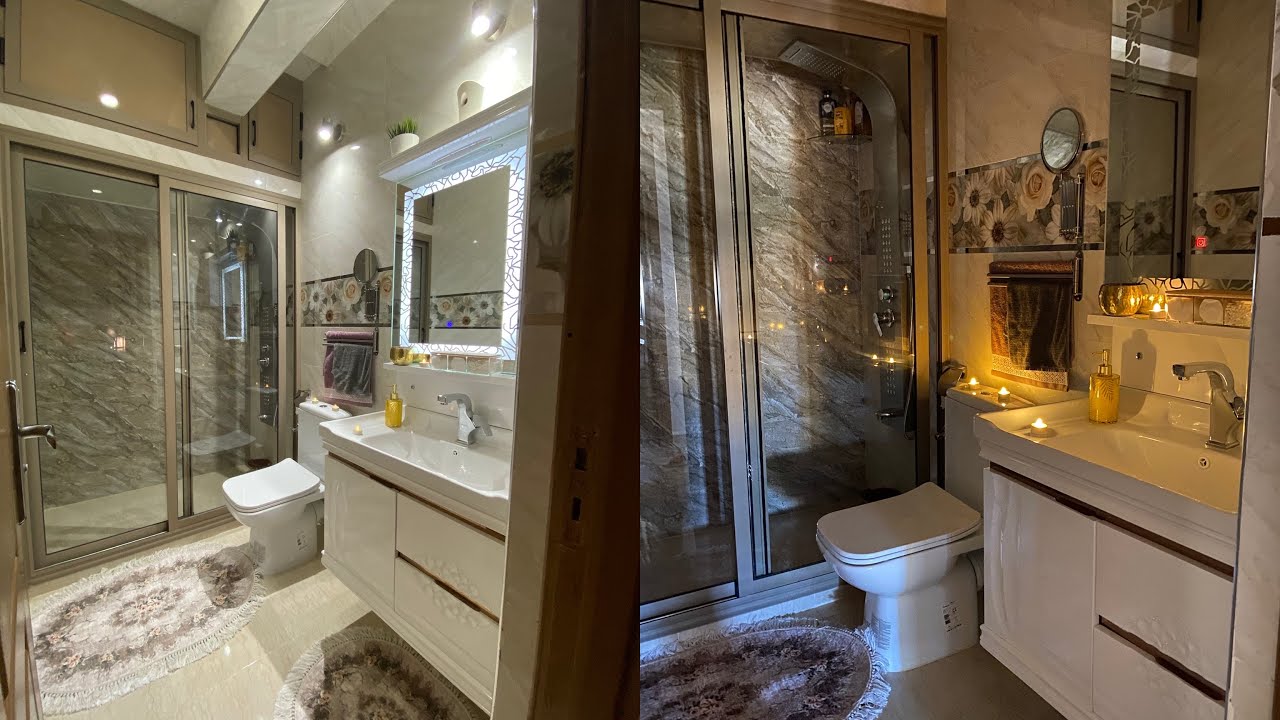 جوله في حمام بعد الاصلاح🛁🛁🛁فرق كبير 👌تبدل 180درجه😱😱😱