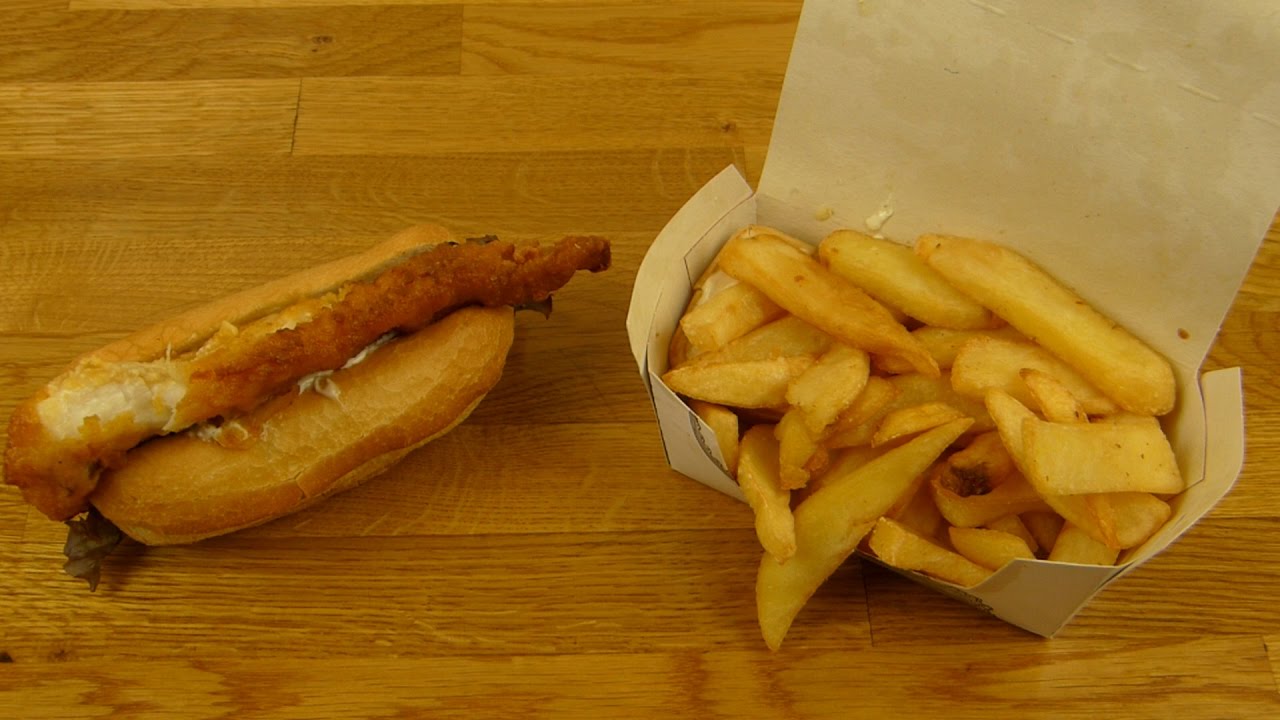 Klässig's F!sh&Ch!ps - Codfish/Kabeljau Baguette & Chips