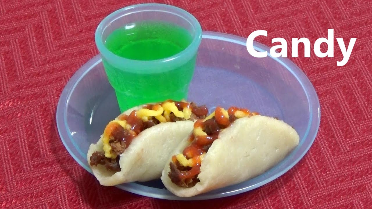 米国製 タコス形のお菓子を作る　Tacos shaped snacks