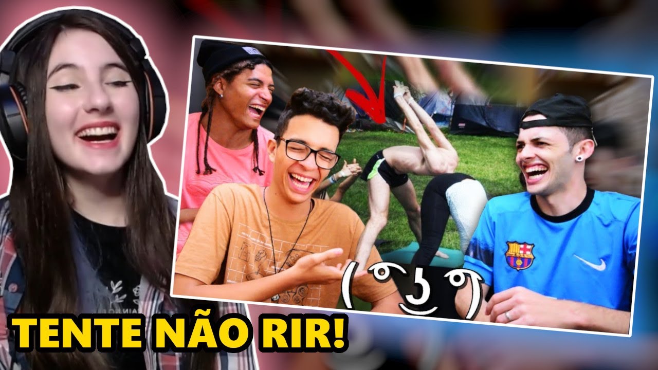 DESAFIO TENTE NÃO RIR - SEU BURAQUINHO! ( ͡° ͜ʖ ͡°) (Ft. Caracol & Lusquinha) (REACT)