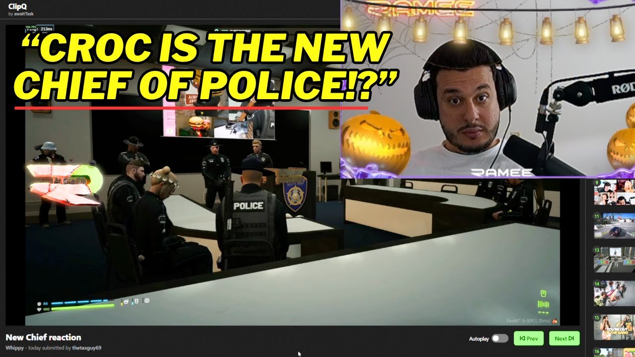 Ramee Reacts to Croc being the new Chief of Police and More! | Prodigy 2.6 | GTA | CG