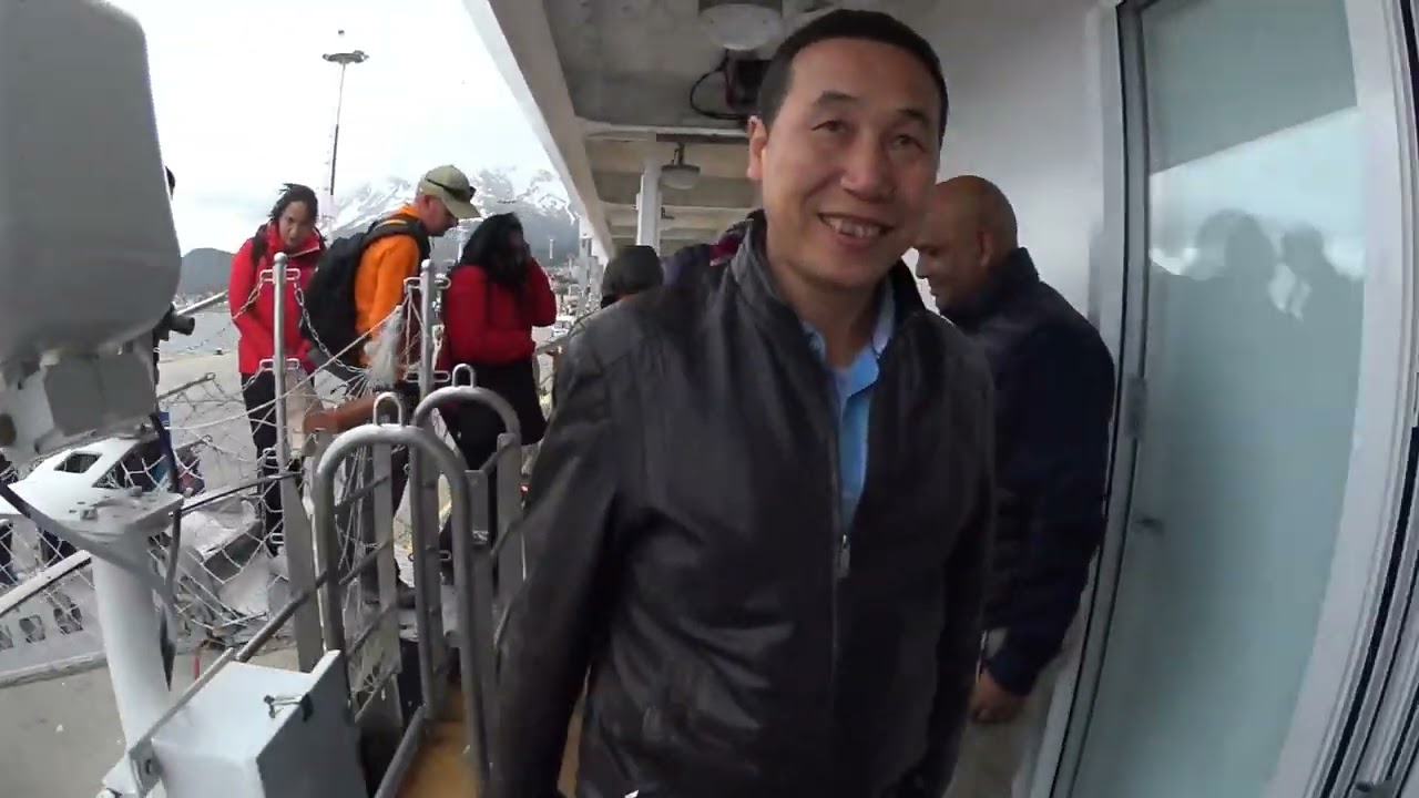 Boarding the Greg Mortimer.