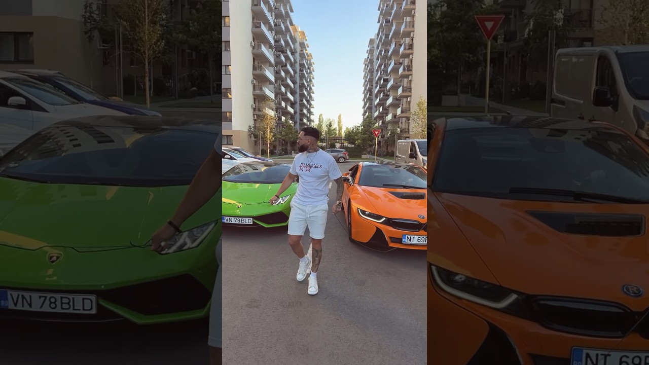 Plimb in lesa Lamborghini si i8 dar respectul e acelasi. #rafaelo #lamborghini #bmw