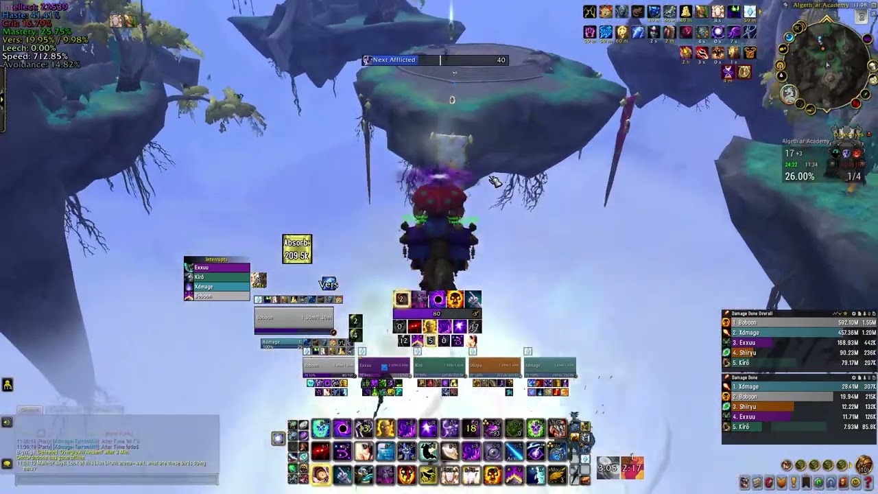Shadow Priest POV. +17 Al'gethar Academy 1.05M overall DPS
