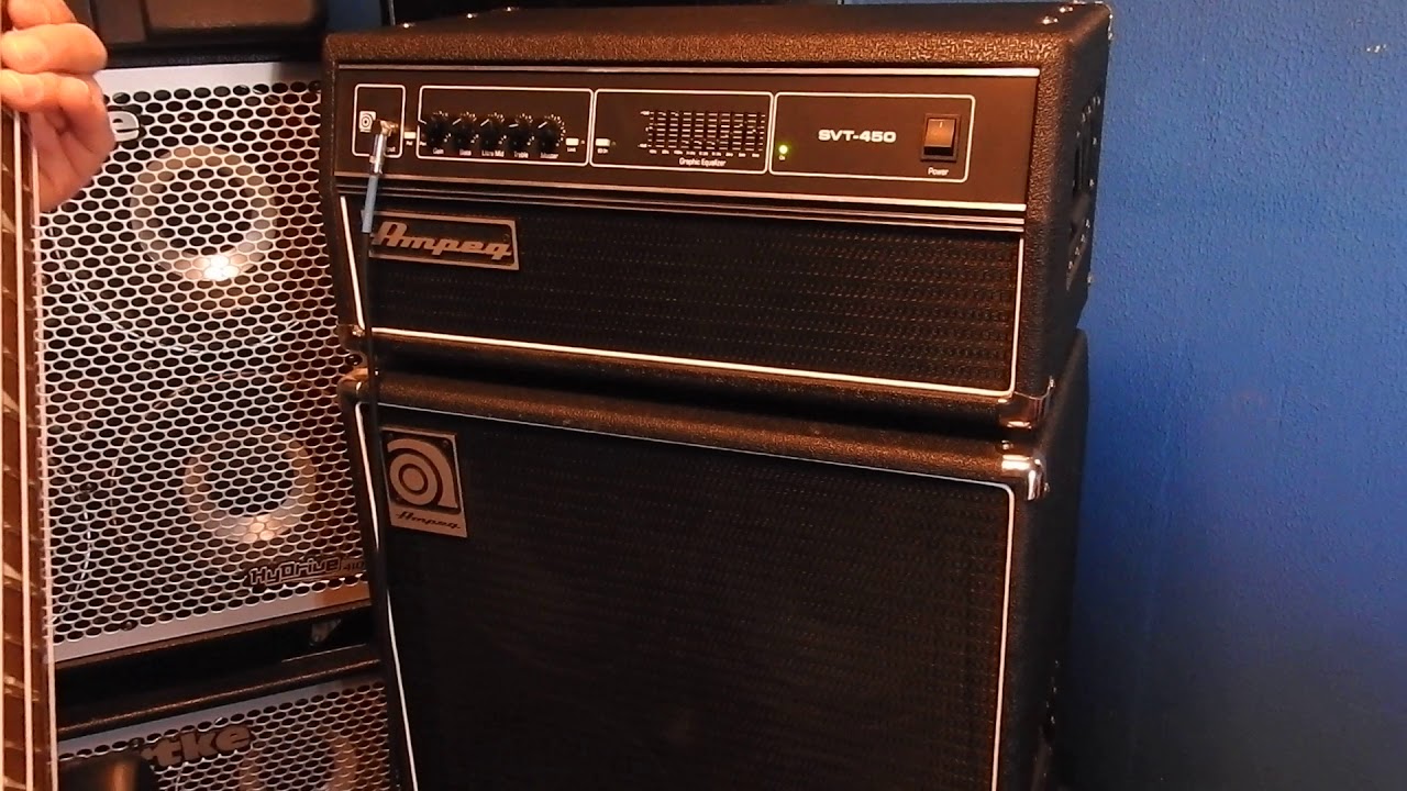 AMPEG - SVT 450 Bass Head Review. Made in America plus bass cover up date
