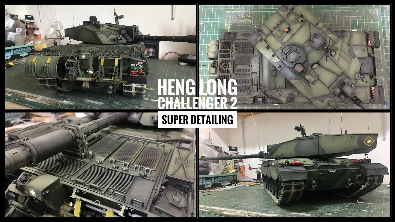 HENG LONG CHALLENGER 2 SUPER DETAILING  HAYA Chieftain AIRSOFT recoil and HAYA control unit #howto