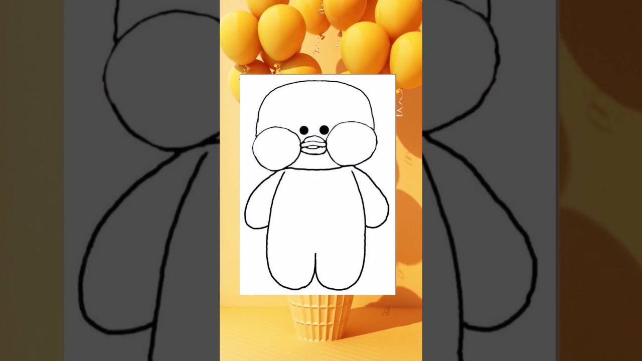 Plantilla para dibujar a tu patito de papel. Son tres opciones, comenta tu favorita. #patitodepapel