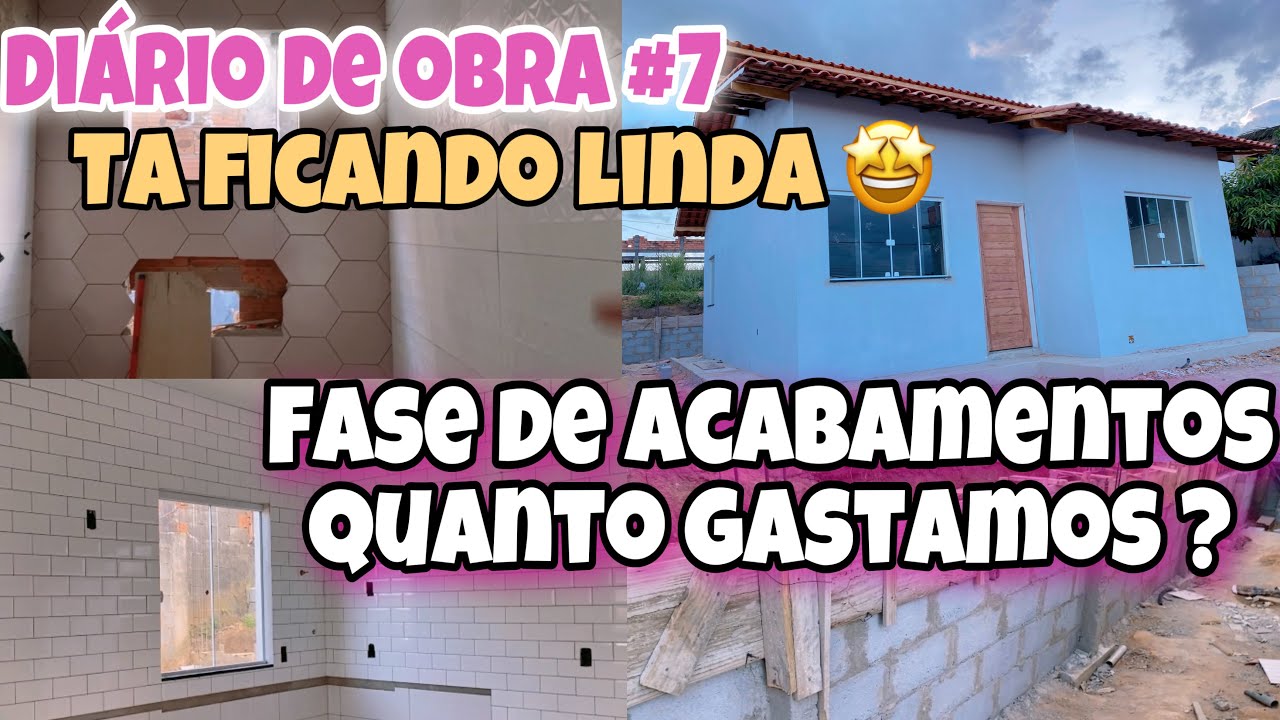 DIÁRIO DE OBRA#7 REVESTIMENTO DA COZINHA E BANHEIRO INSTALADOS | FASE DE ACABAMENTO A TODO VAPOR 😍