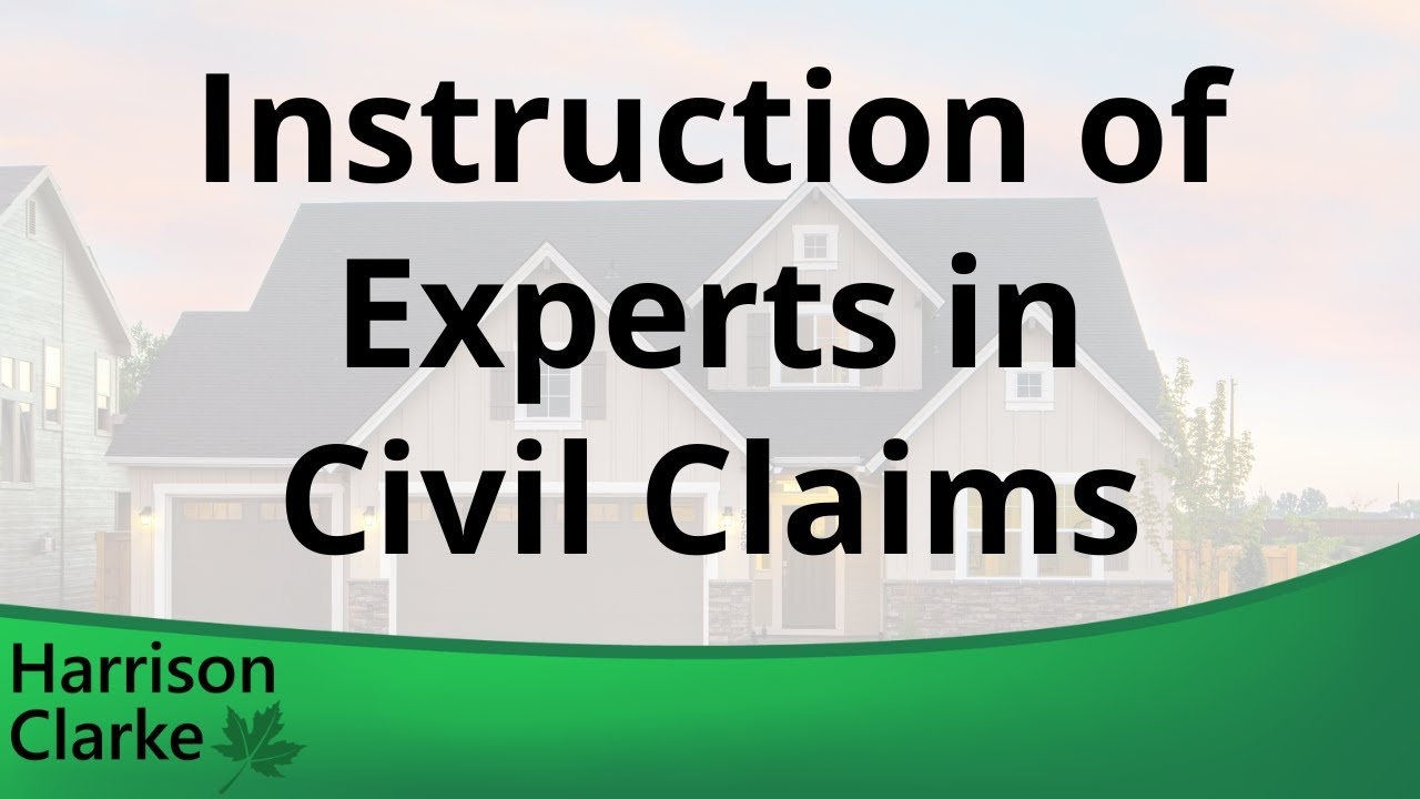 Instruction of experts in civil claims
