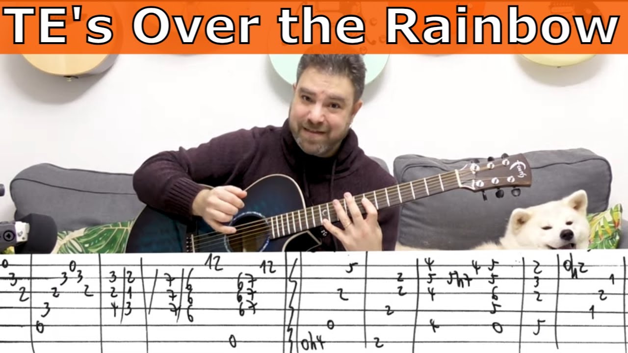 Урок фингерстайла: Over the Rainbow Томми Эммануэля (ПОЛНЫЙ) | Урок с табулатурой