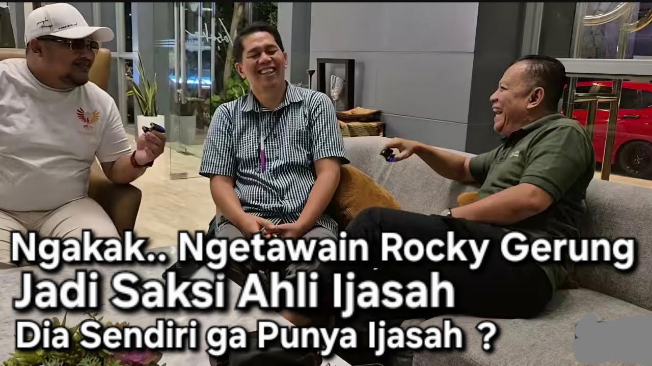 TERNYATA INI ALASANNYA ROCKY GERUNG DIHADIRKAN SEBAGAI SAKSI AHLI TUDUHAN IJASAH PALSU