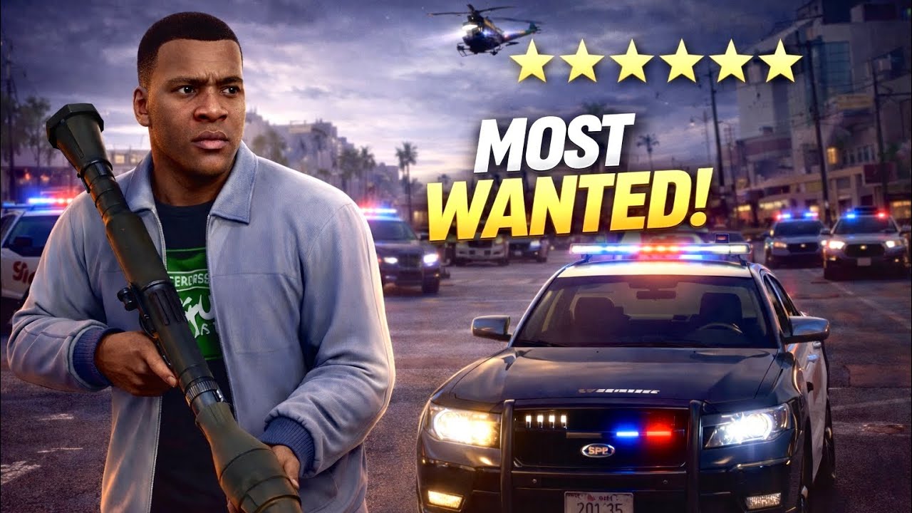 I Tried To Survive 24 HOURS As The MOST WANTED Man In GTA