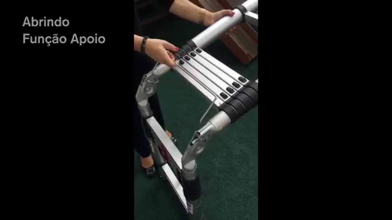 Escada Telescópica Multifuncional - 3,80 e 5,00 metros