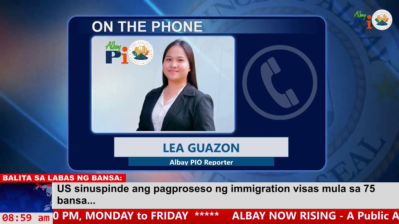 WATCH: Albay PIO Morning News Express, January 16, 2026