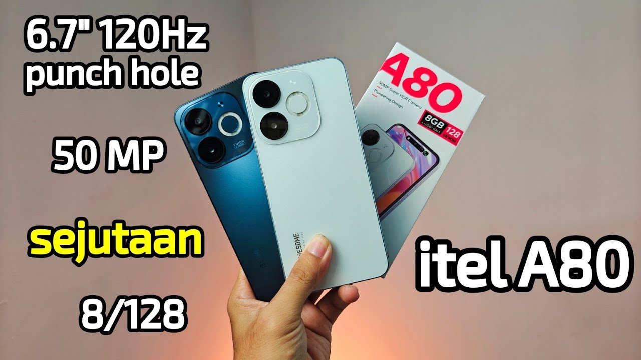 hape sejuta  aja bisa begini? itel A80 unboxing