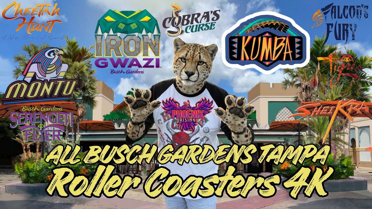 🎢 Busch Gardens Tampa Bay | ALL Roller Coasters POV (2026!) 🐅