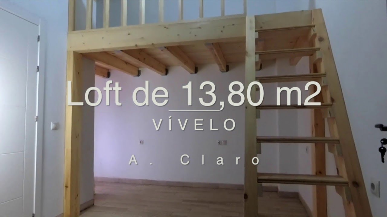 Loft a doble altura - Entrepisos de madera - Escalera de Madera - Con todas la medidas.