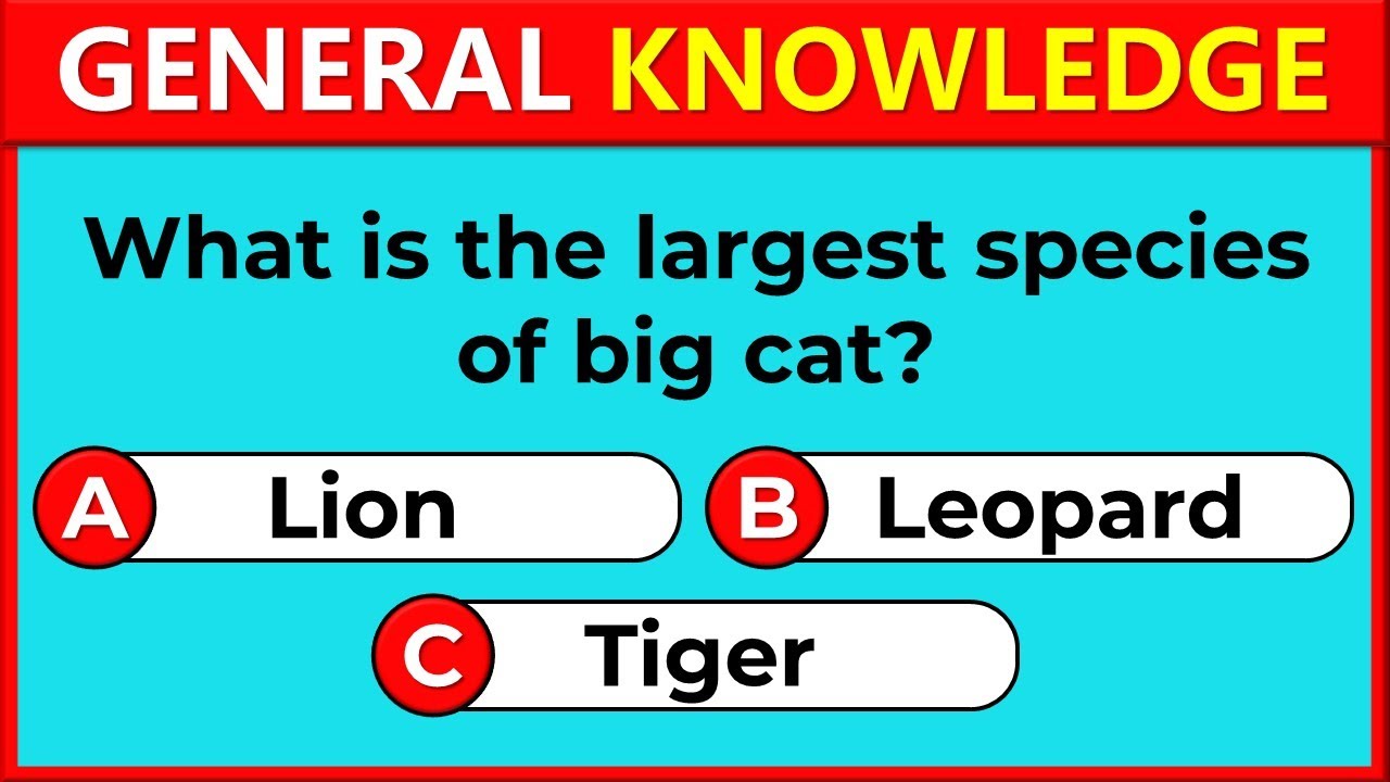 50 General Knowledge Questions! How Good is Your General Knowledge? #challenge 1