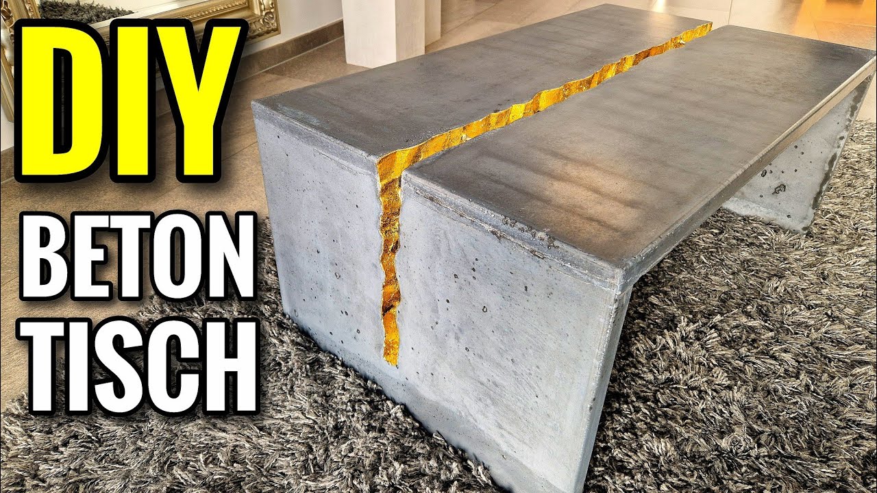 Ein DIY Tisch aus BETON & GOLD!