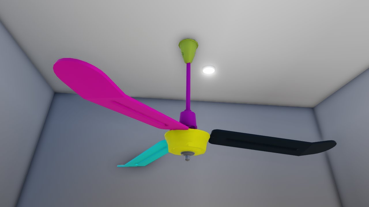 New Invention Wobbly Ceiling Fan Pink,Green, Yellow Blade Completion