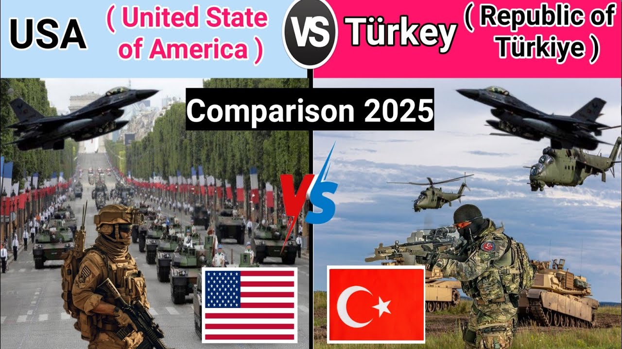 USA vs T&uuml;rkey Military Power Comparison 2025 | USA | vs | T&uuml;rkey | America | Military Comparison |