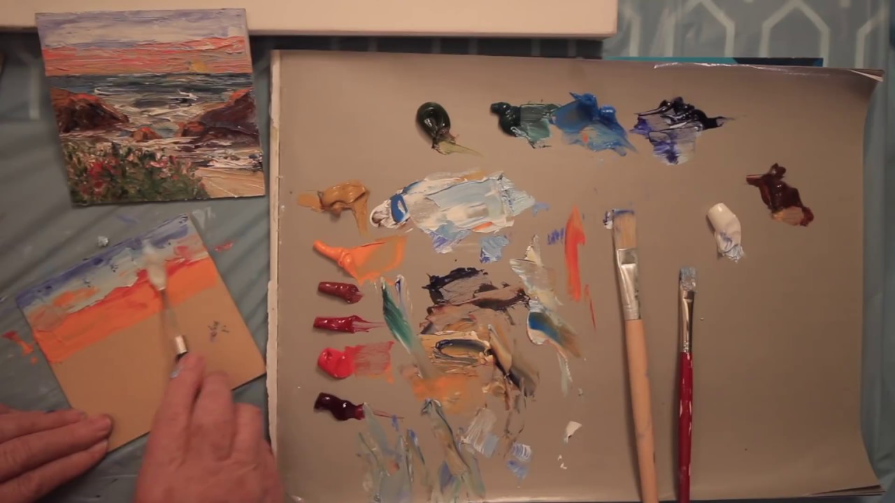 Paint Three Small Seascapes