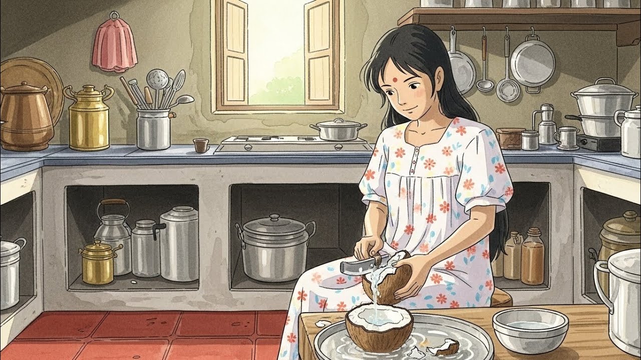  [ASMR ] My routine in the Indian village ghibli style| breakfast  lunch preparation #ghibliasmr