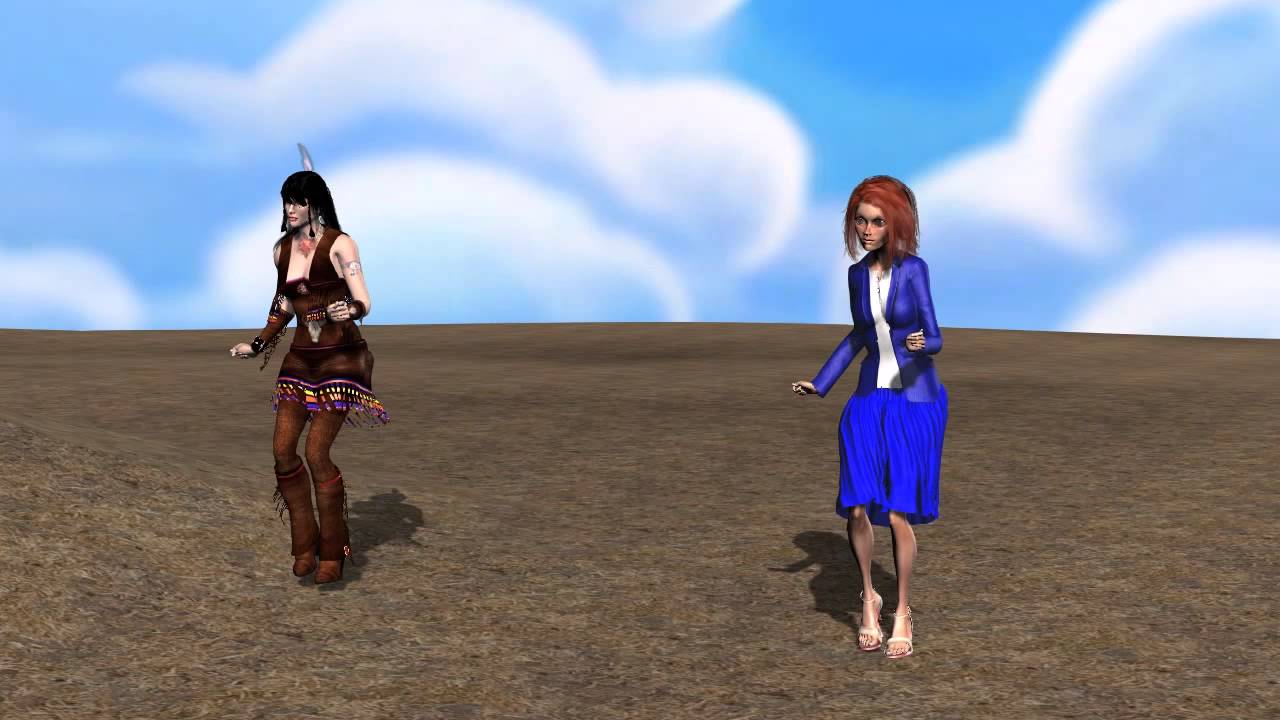 dancing lady blue brave 9