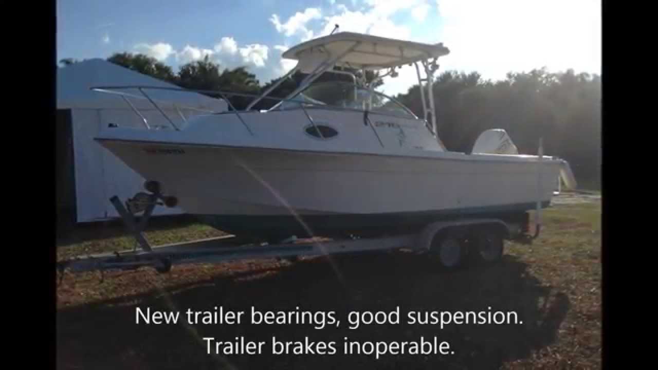 For sale 1998 Aquasport 215 Explorer walk around fishing boat! Offshore ready.