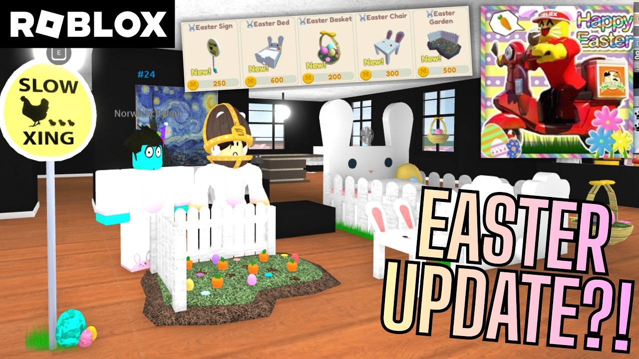 Обновление к Пасхе для работы в пиццерии в Roblox?!