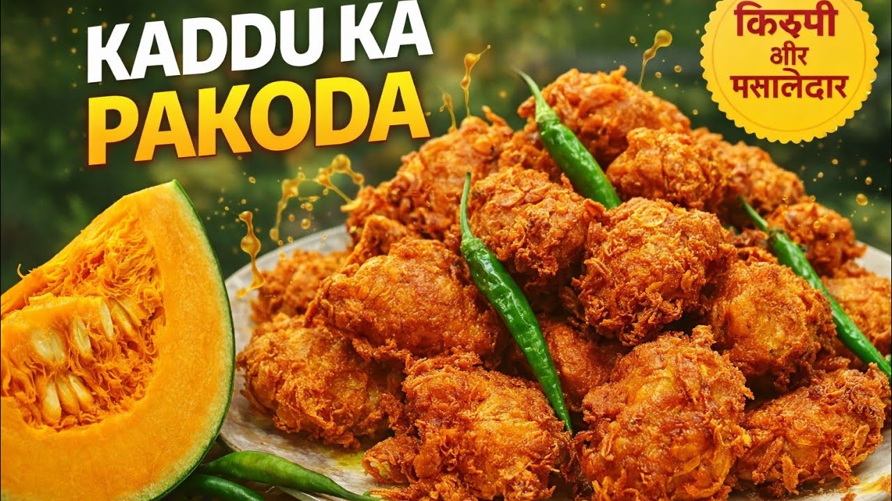 Kacche Kaddu ke Crispy Pakode | Kaddu Pakora Recipe | Easy & Quick Evening Snack | @MrBeast 
