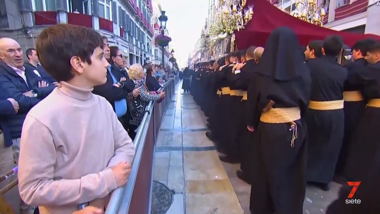 Angustias en Recorrido Oficial. Semana Santa Málaga 2025.