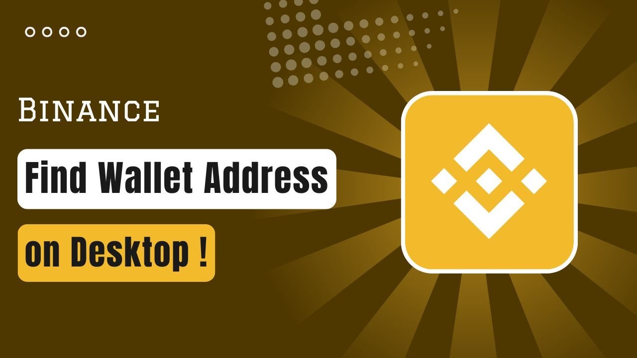 How to Find a Binance Wallet Address ! 2025 (Desktop)