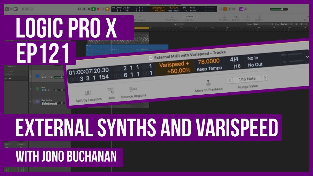 LOGIC PRO X &mdash; Как использовать внешние синтезаторы и Varispeed