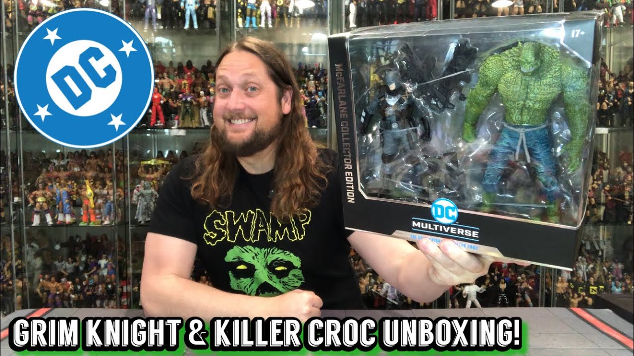 Grim Knight & Killer Croc DC McFarlane Unboxing & Review!